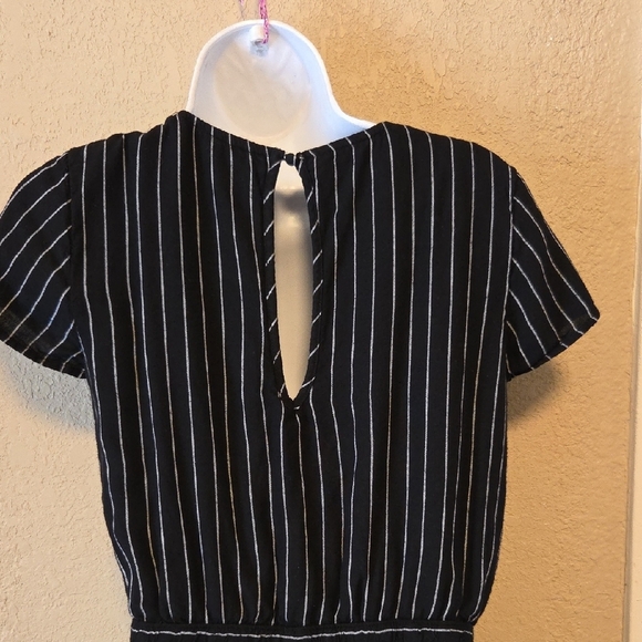 Abercrombie & Fitch Black and White Striped Jumpsuit - Picture 3 of 5